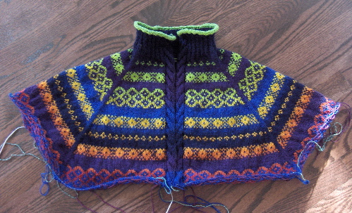 Elrond Cardigan knit in Kauni Effektgarn by Deborah Cooke