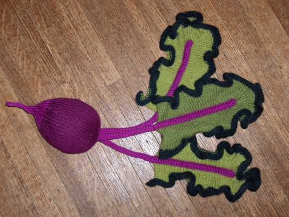 Beet by Norah Gaughan knitted by Deborah Cooke