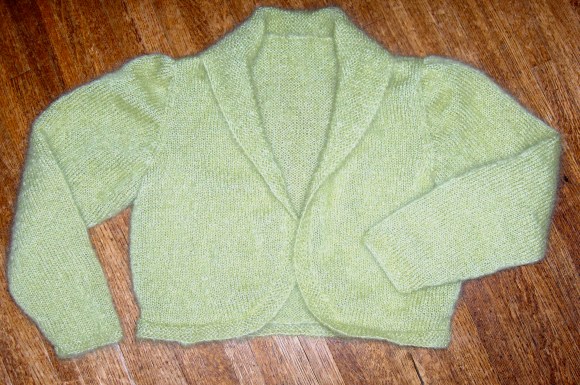 Bacall by Sarah Hatton knit by Deborah Cooke in Rowan Kidsilk Aura