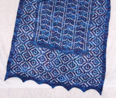 Alpine Lace Shawl knit by Deborah Cooke