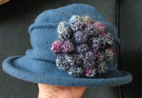 Camellia crocheted by Deborah Cooke