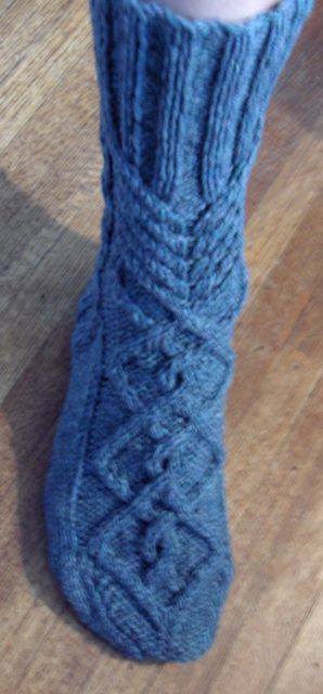 Chevalier Socks by Mari Muinonen knit in Briggs and Little Tuffy by Deborah Cooke