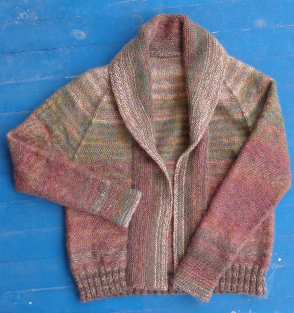 Comfort Fade Cardi by Andrea Mowry knit in Rowan Colourspun by Deborah Cooke