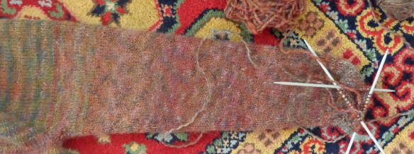 Comfort Fade Cardi by Andrea Mowry knit in Rowan Colourspun by Deborah Cooke