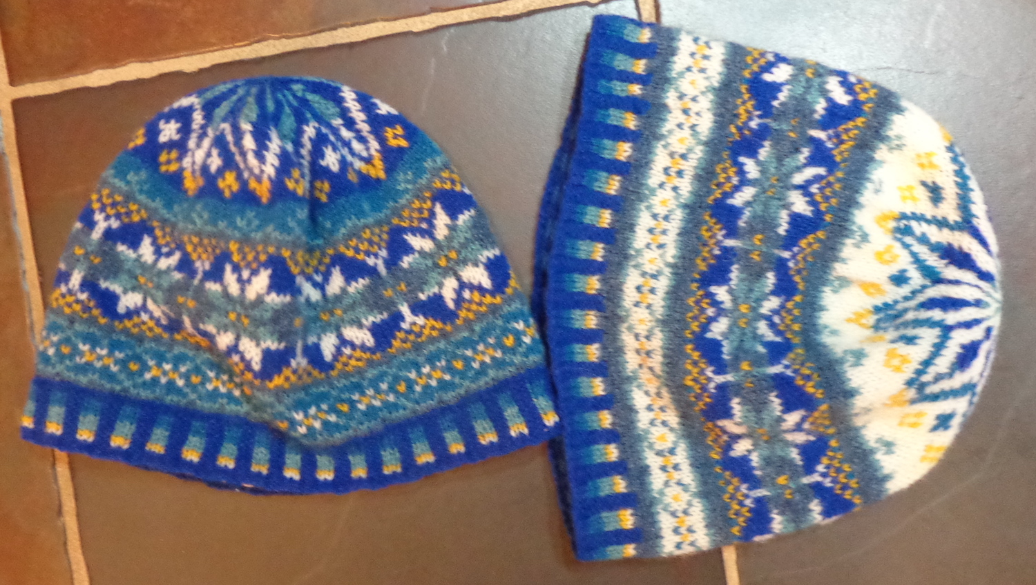 Harriet's Hat knit in Jameson's Shetland by Deborah Cooke