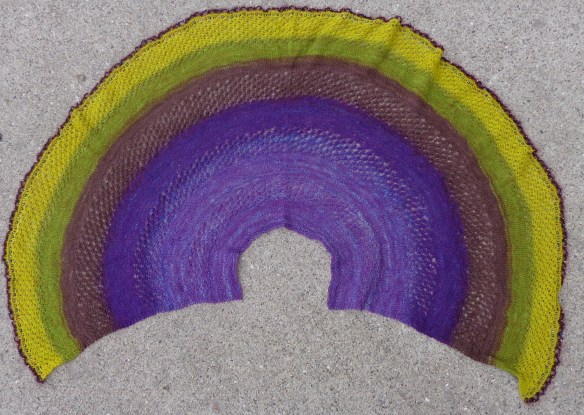 Kleks by Marlena Górska knit in Freia Ombre by Deborah Cooke