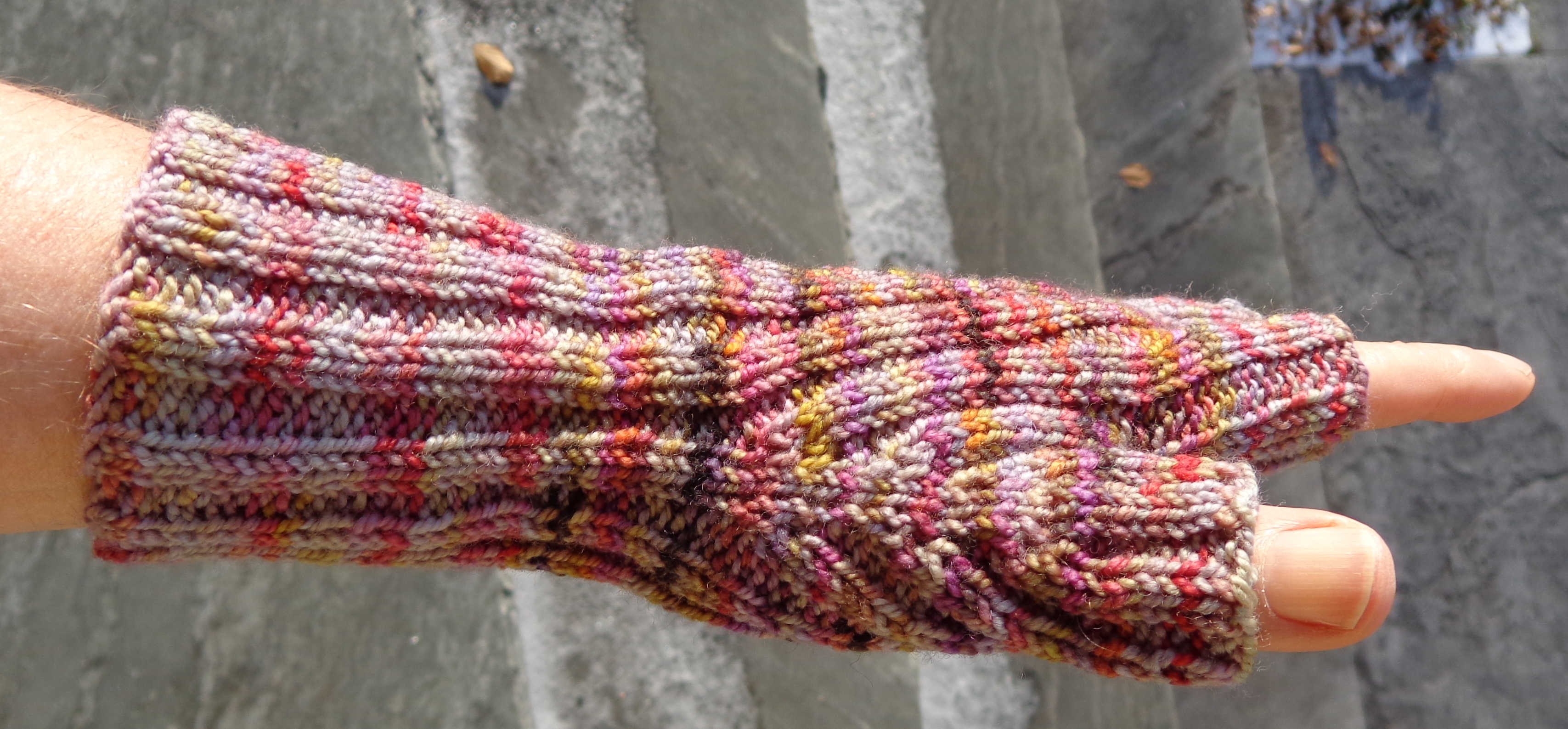 Fingerless Gloves by Deborah Cooke knit in Koigu KPPPM by Deborah Cooke