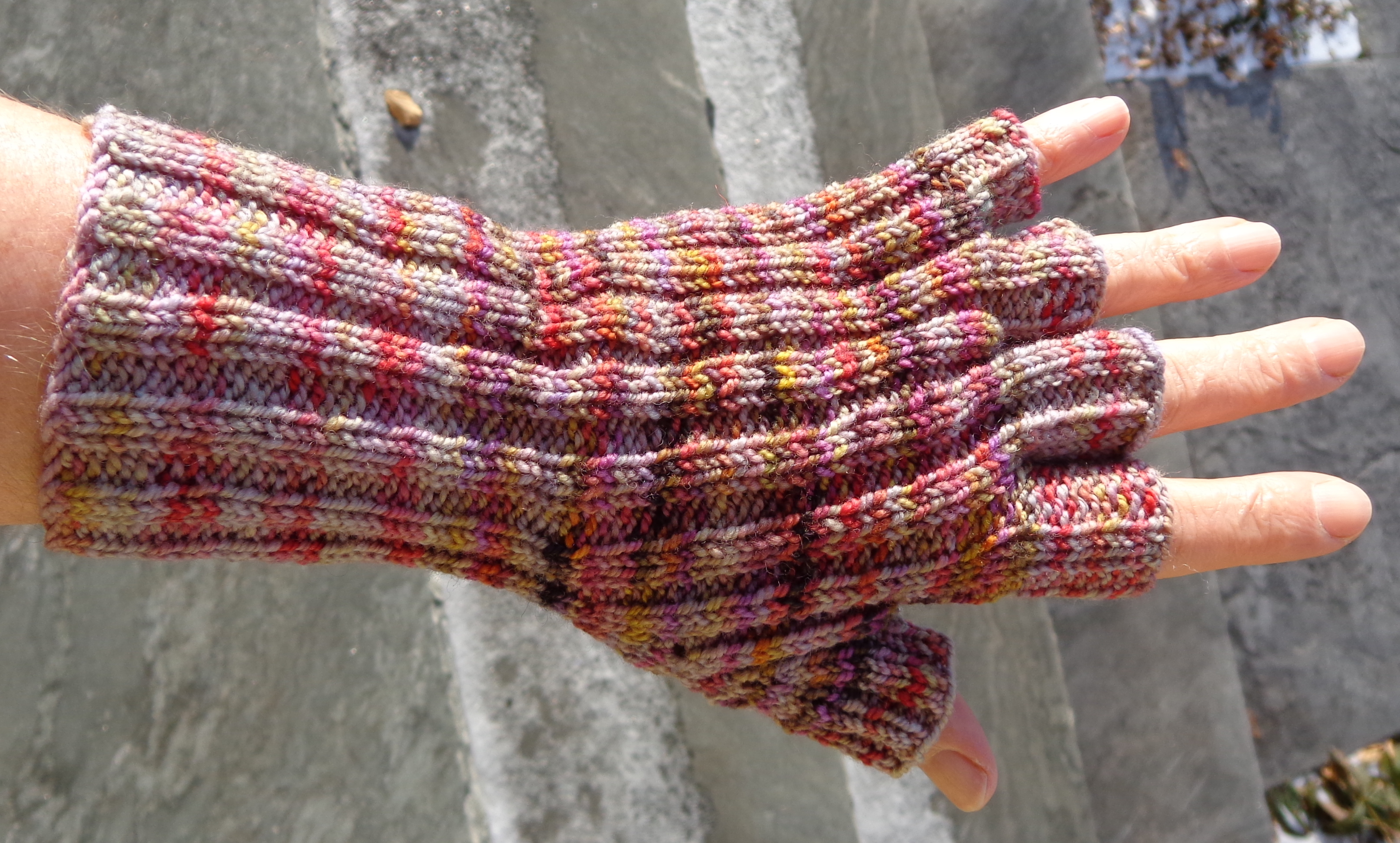 Fingerless Gloves by Deborah Cooke knit in Koigu KPPPM by Deborah Cooke