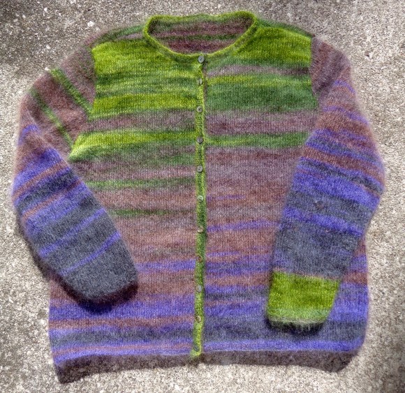  Hebrides by Lisa Richardson knit in Rowan Kidsilk Haze Stripe by Deborah Cooke