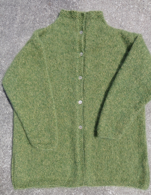 Paige by Lisa Richardson, with modifications knit in Kidsilk Haze Trio by Deborah Cooke