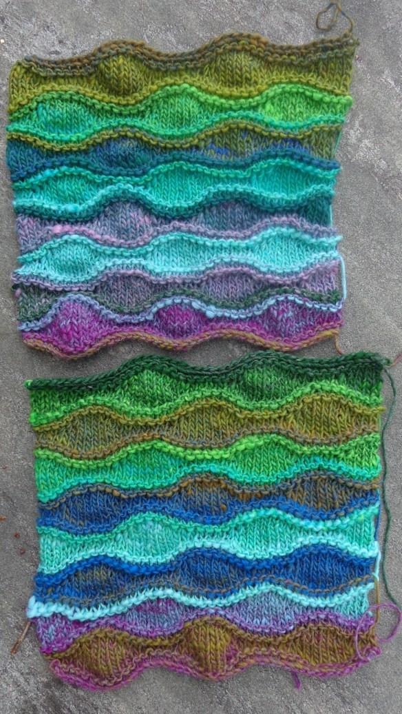 Lizard Ridge by Laura Aylor knit in Noro Kureyon by Deborah Cooke