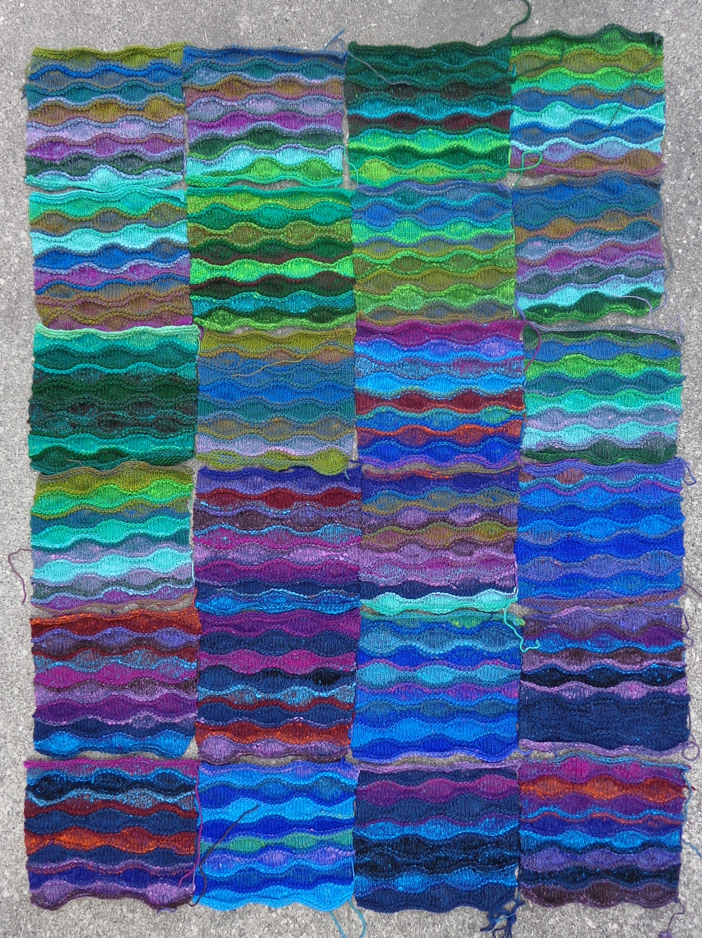 Lizard Ridge by Laura Aylor knit in Noro Kureyon by Deborah Cooke