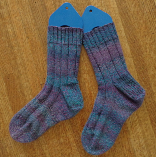socks knit in Patons Kroy FX by Deborah Cooke