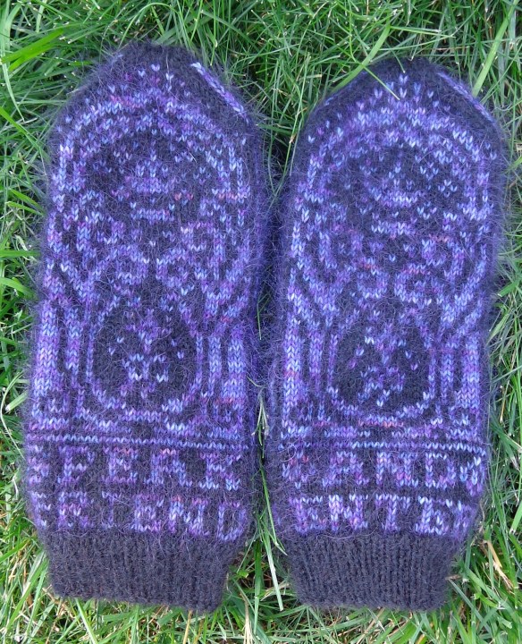 The Gates of Moria by Natalia Moreva knit in Malabrigo Sock, Viola Sock and Rowan Kidsilk Haze by Deborah Cooke