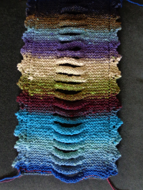Braided Scarf by Jacqueline van Dillen knit in Noro Kureopatera by Deborah Cooke