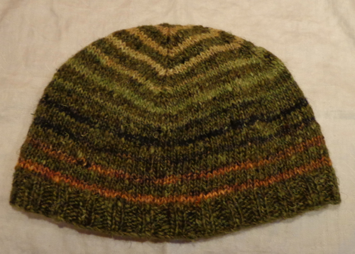 Turn a Square hat by Jared Flood knit in Noro Silk Garden by Deborah Cooke