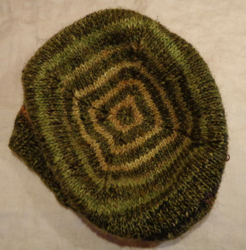 Turn a Square hat by Jared Flood knit in Noro Silk Garden by Deborah Cooke