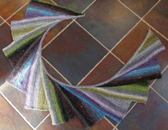 Wingspan by maylin Tri'Coterie Designs knit in Noro Silk Garden Sock by Deborah Cooke