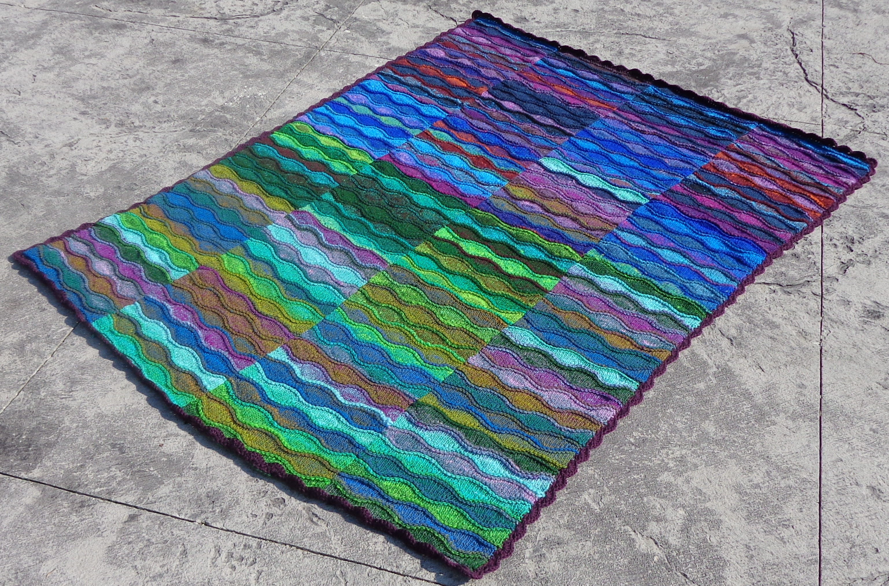 Lizard Ridge by Laura Aylor knit in Noro Kureyon by Deborah Cooke