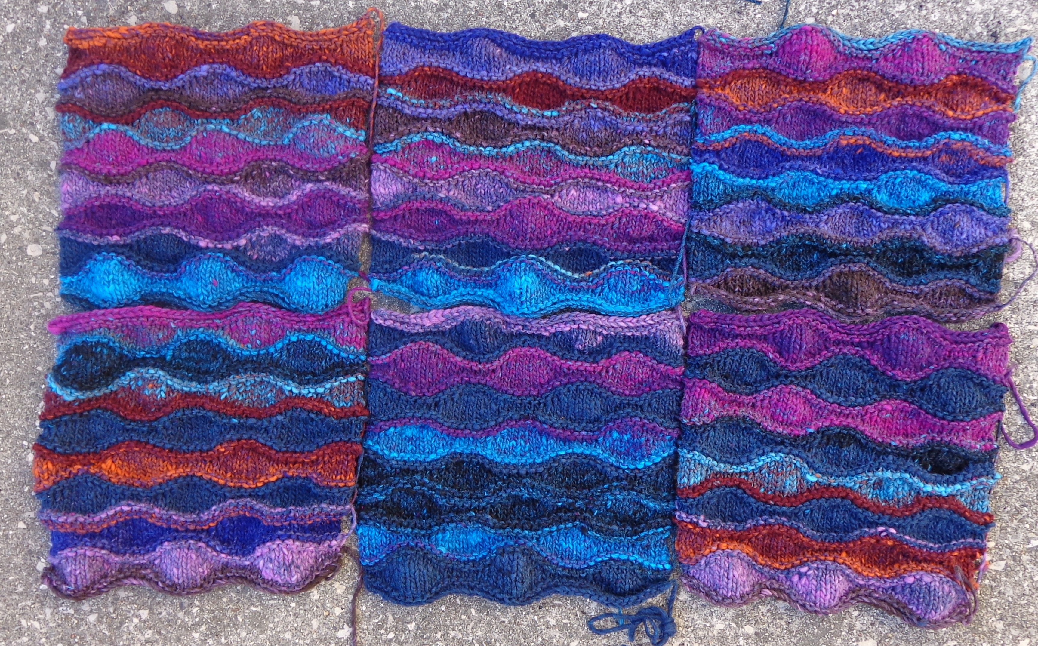 Lizard Ridge by Laura Aylor knit in Noro Kureyon by Deborah Cooke