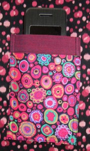 adding a pocket for a phone in a bag lining by Deborah Cooke