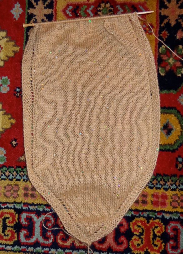 Scarf knit in Patons Sequin by Deborah Cooke