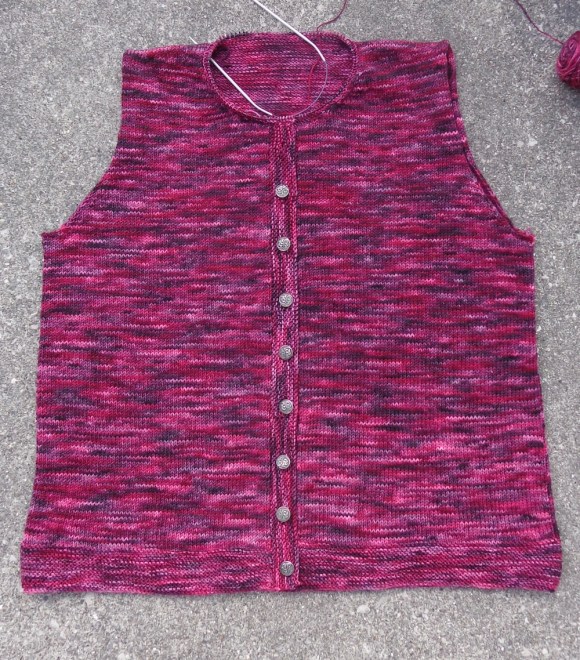 Lunenberg Cardigan by Andrea Hungerford knit in Koigu KPPPM by Deborah Cooke