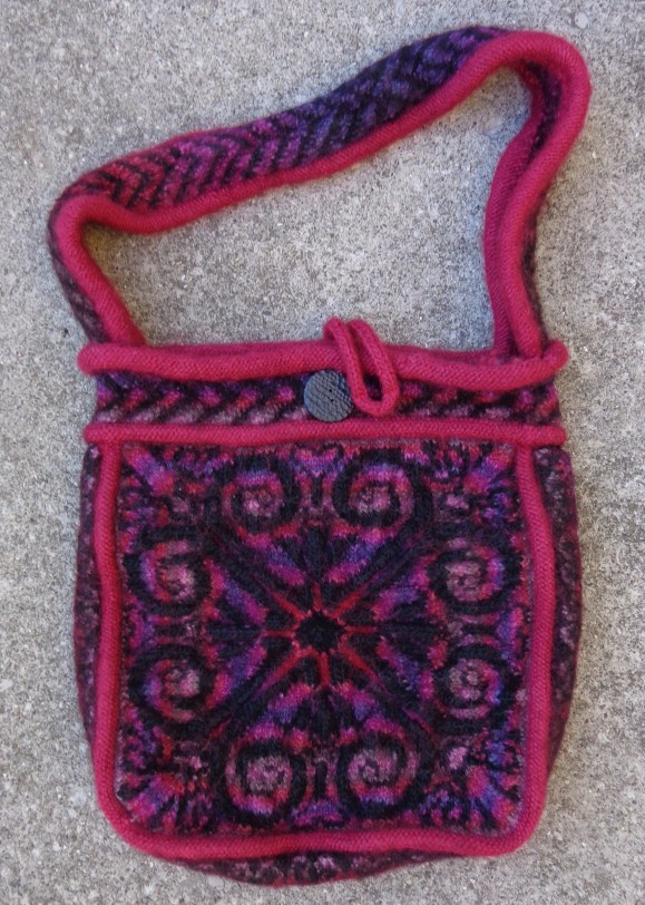  Sipalu Bag by Kerin Dimeler-Laurence knit in Patons SWS by Deborah Cooke