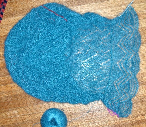 Lace Jacket by Brooke Nico knit in Rowan Kidsilk Haze by Deborah Cooke