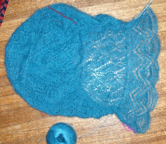 Lace Jacket by Brooke Nico knit in Rowan Kidsilk Haze by Deborah Cooke