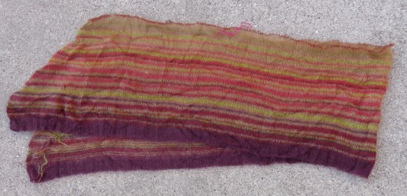 Kaffe Fassett Belarus cardigan knit in Rowan Kidsilk Haze by Deborah Cooke