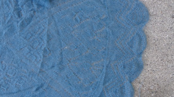 Vogue Knitting cardigan by Brooke Nico knit in Rowan Kidsilk Haze by Deborah Cooke