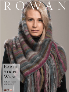 Earth Stripe Wrap by Kaffe Fassett in Rowan Kidsilk Haze