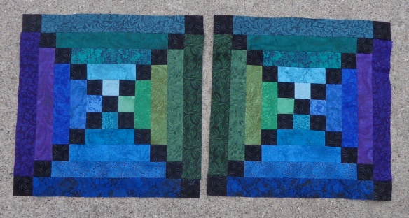 Moonglow alternating blocks sewn by Deborah Cooke