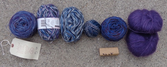 yarn for Deborah Cooke's first pair of Snowshoe Socks
