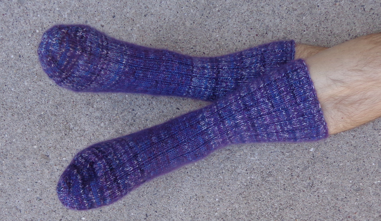 Snowshoe Socks by Emily Fogen knit by Deborah Cooke