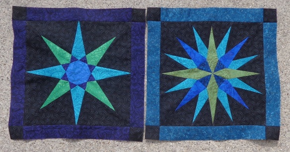 Moonglow blocks 4 and 5 sewn by Deborah Cooke