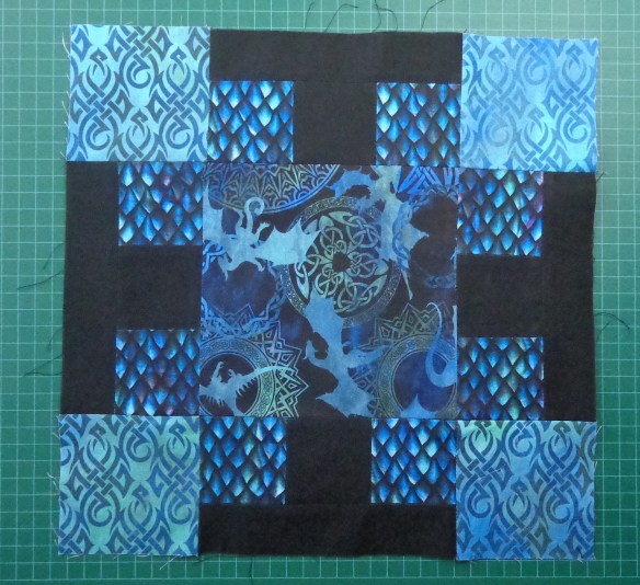 In the Beginning Dragon quilt pieced by Deborah Cooke