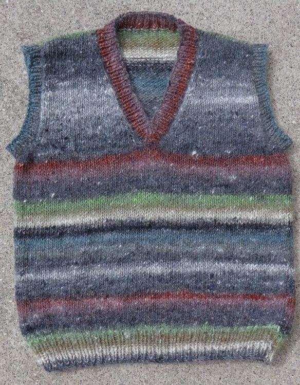 Sonny Vest in Noro Kochoran knit by Deborah Cooke