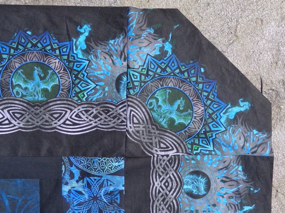 Dragon Quilt Corner pieced by Deborah Cooke