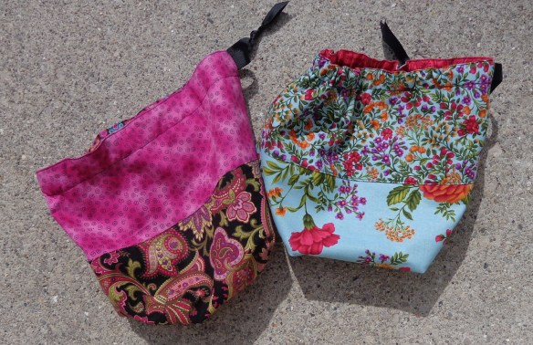 Project bags sewn by Deborah Cooke