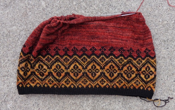 Navelli knit in MadTosh Merino Light by Deborah Cooke