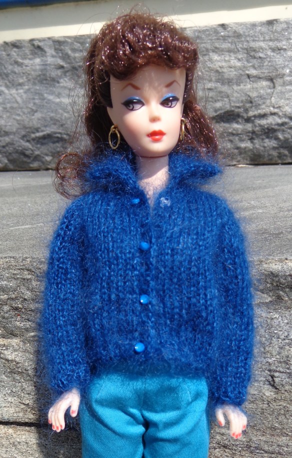 Timely Twinset by Nicky Epstein knit in Elann Silken Kydd by Deborah Cooke