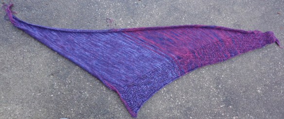 Crystal Twist shawl knit by Deborah Cooke