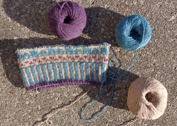 Olof hat designed by Anna Peterseil knit by Deborah Cooke in Rowan Felted Tweed