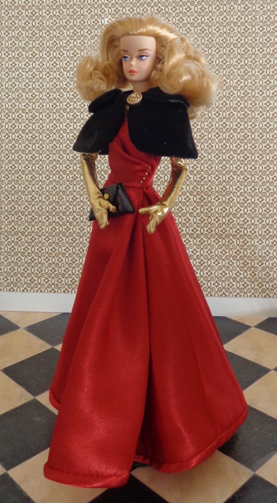 Soiree and cape designed by Kate Mitsubachi and sewn by Deborah Cooke