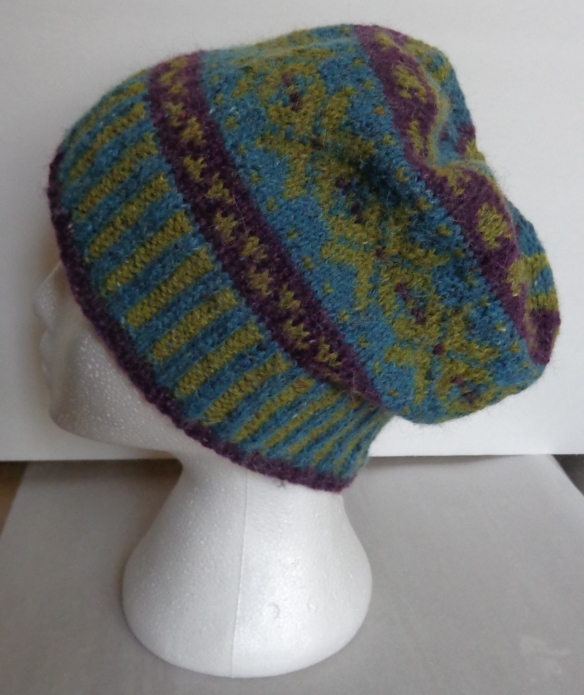 Olaf hat knit by Deborah Cooke in Rowan Felted Tweed