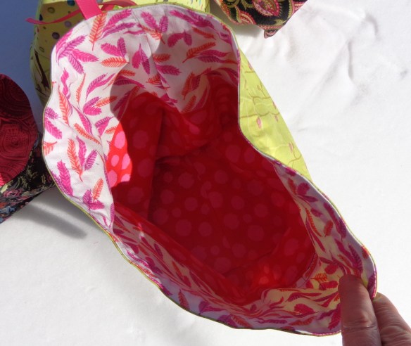 Knitting Project Bags sewn by Deborah Cooke