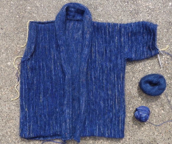 Halo knit in Koigu KPPPM and Rowan Kidsilk Hazze by Deborah Cooke