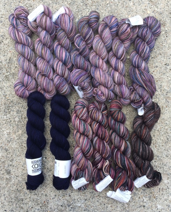 yarn from the Koigu tent sale 2022